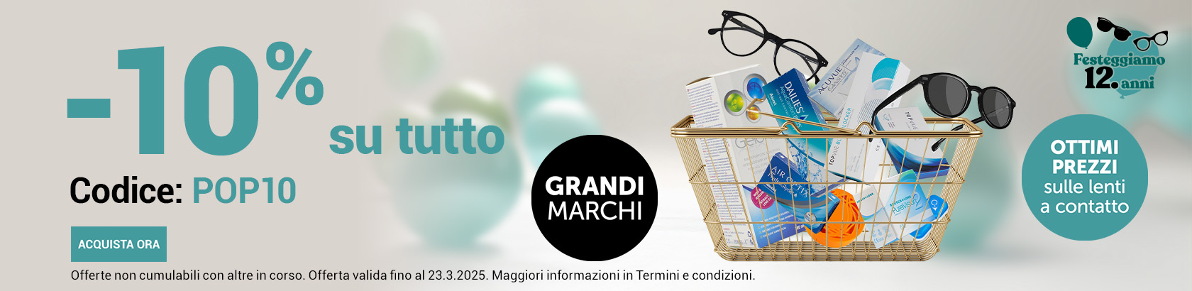 -10% su tutto
