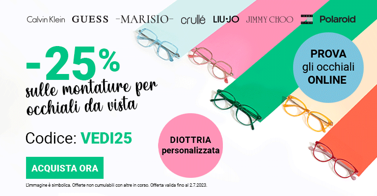 sconto lenti per occhiali da vista