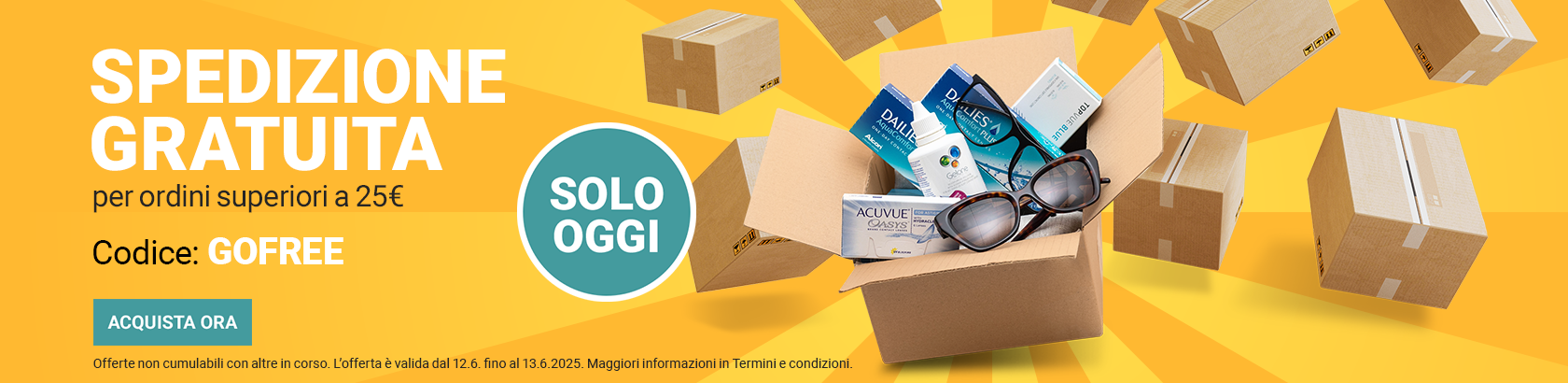 solo oggi spedizione gratuita