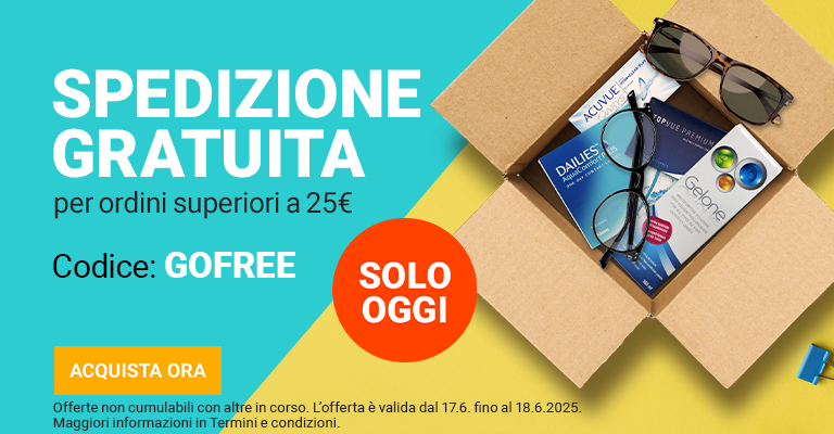 solo oggi spedizione gratuita