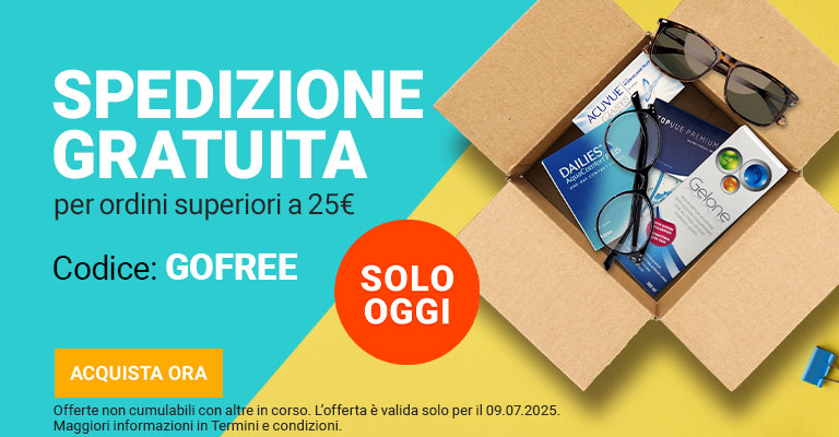solo oggi spedizione gratuita