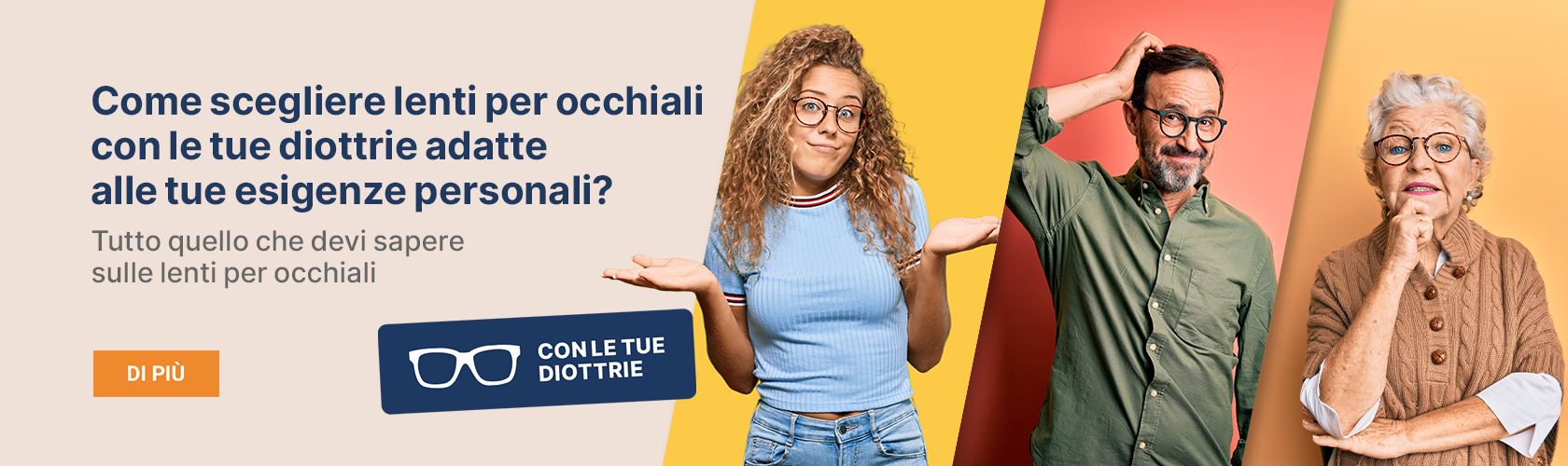 Catalogo di tutti i tipi di lenti per occhiali