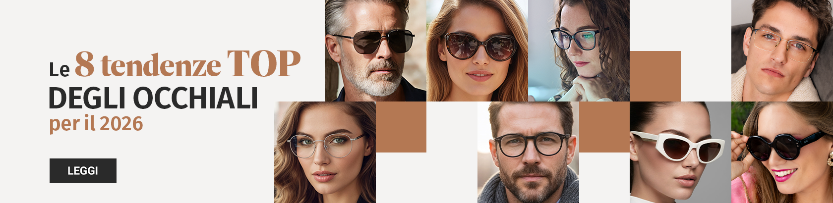 Blog | Le 8 tendenze top degli occhiali per il 2026