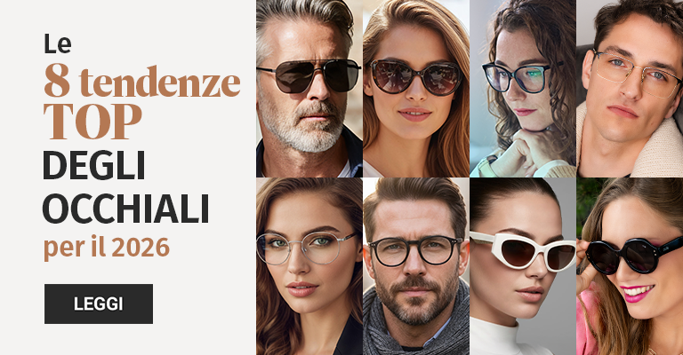Blog | Le 8 tendenze top degli occhiali per il 2026