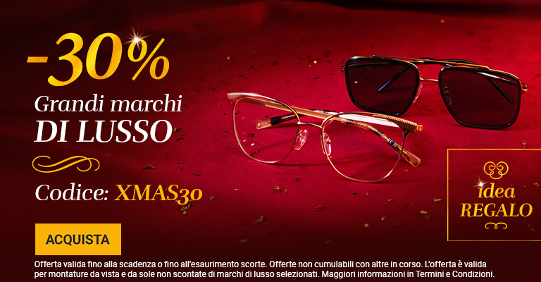- 30% occhiali di lusso di grandi marche selezionate