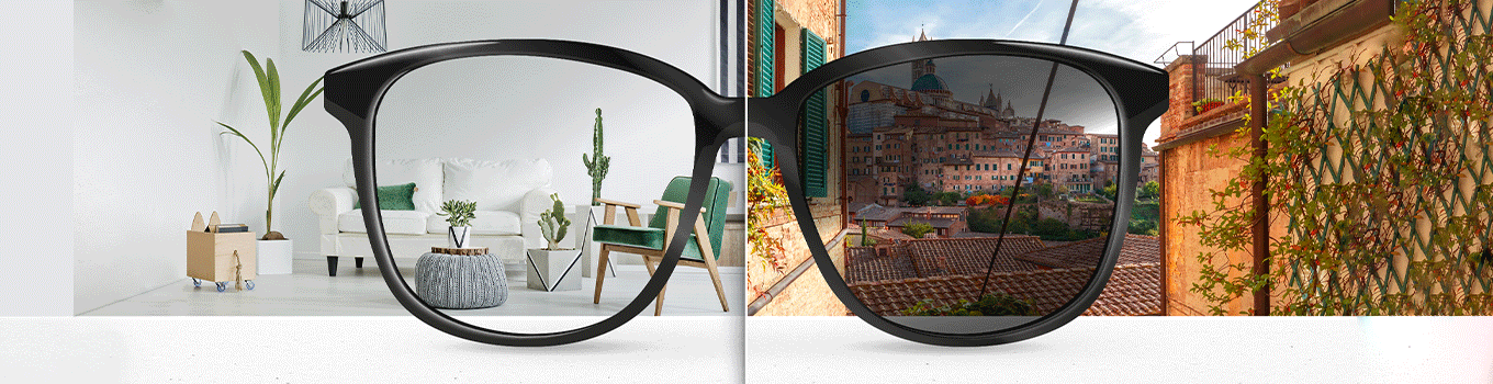 Fotokromna stekla za sončna dioptrijska očala