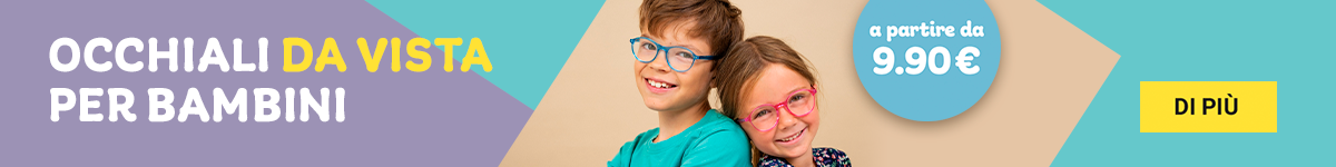 Occhiali per bambini desktop banner