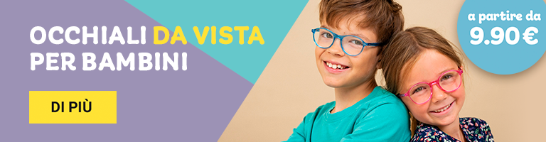 Occhiali per bambini mobile banner
