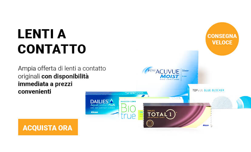 Lenti a contatto striscione