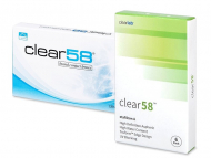 Clear 58 (6 lenti) Lenti a contatto mensili - Clear 58 (6 lenti)