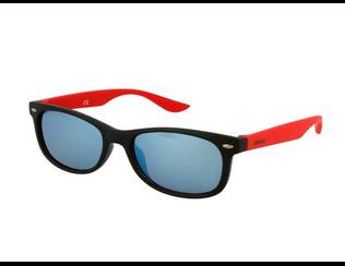 Occhiali da sole bambini Alensa Sport Black Red Mirror Occhiali da sole - Wayfarer - Occhiali da sole bambini Alensa Sport Black Red Mirror