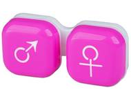 Astuccio portalenti Man Woman Pink Accessori per lenti a contatto - Astuccio portalenti Man Woman Pink