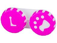 Astuccio porta lenti Paw pink Accessori per lenti a contatto - Astuccio porta lenti Paw pink