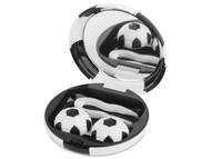 Astuccio con specchietto Football Black Custodie e Astucci - Astuccio con specchietto Football Black