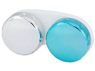 Astuccio porta lenti metallizzato - azzurro Accessori per lenti a contatto - Astuccio porta lenti metallizzato - azzurro
