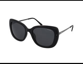 Occhiali Da Sole Polaroid PLD 4181/S Donna | Occhio Di Gatto Nero/bianco Con Lenti Grigie Polarizzate